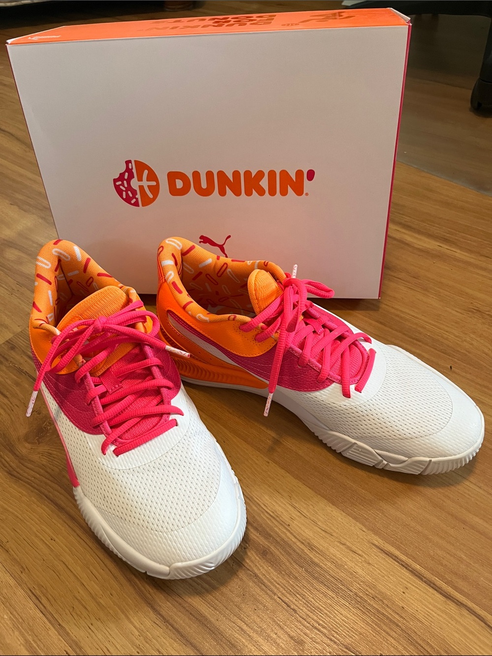 Puma Hot Pink Triple Dunkin' Sneakers